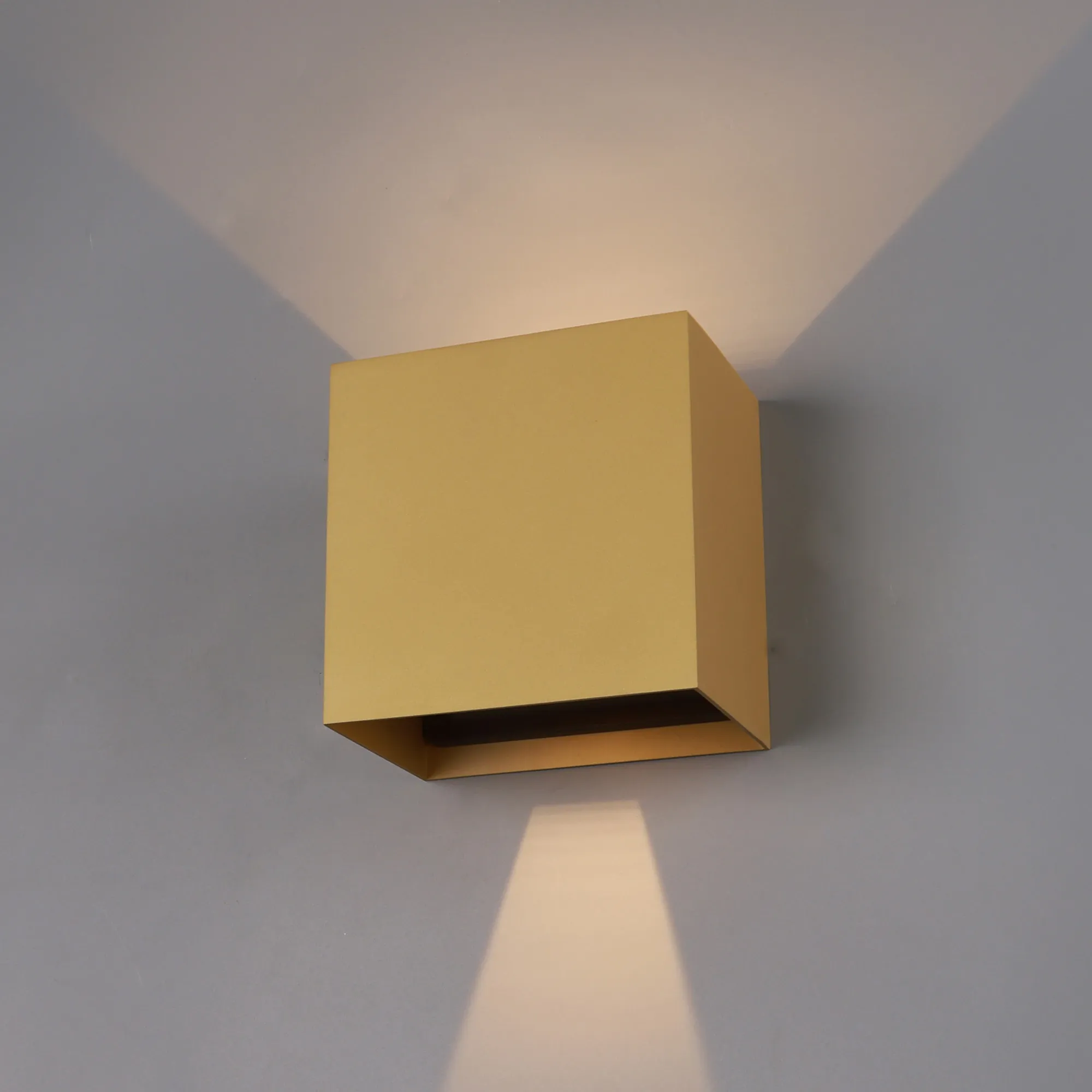 Davos Gold Exterior Lights Mantra Fusion Directional Wall Lights